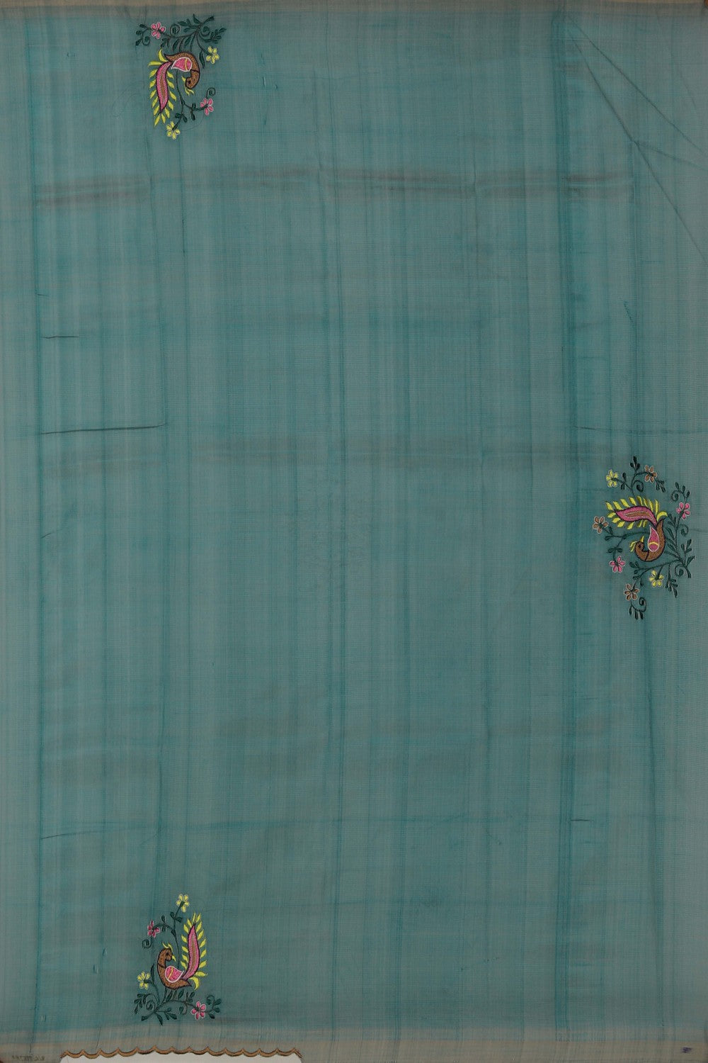 Image of Mangalgiri Silk Beige Saree